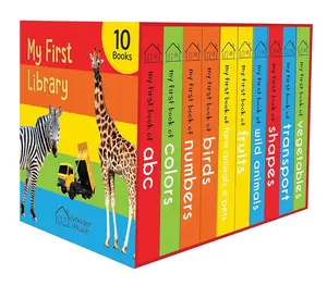 My First Library: Boxset of 10 Board Books for Kids Hardcover