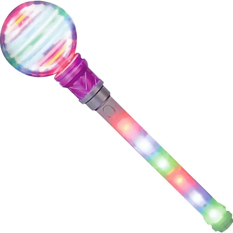ARTCREATIVITY 14-in LED Spinning Magic Ball Wand - Unisex Child Pretend Play Toy, Pre-Installed Batteries, Fantasy & Sci-Fi Party Favor, Indoor Photo-Ready Light, 100% Money-Back Guarantee