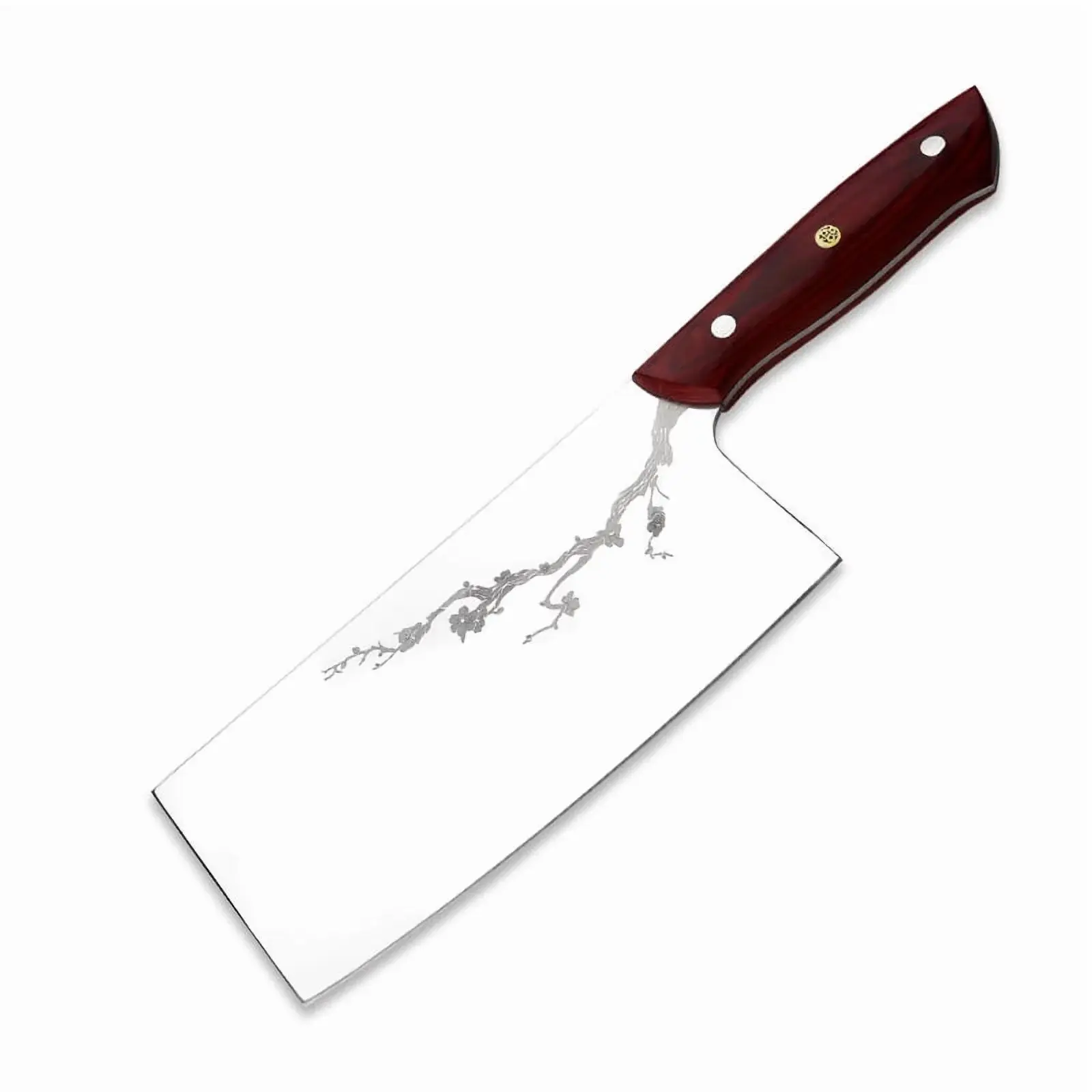 7-in Heavy-Duty Meat Knife, Ultra-Sharp Thick Stainless Steel Blade, Mirror-Polished Finish, Ergonomic Comfortable Wooden Handle - Kitchen Knife for Effortless Meat Cutting, Knives