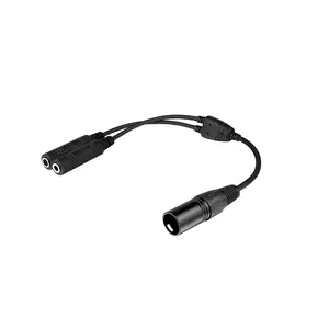 Aviation Headset GA Dual Plugs to Airbus 5 Pin XLR Headset Adapter