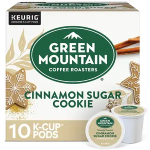 Green Mountain Coffee Roasters Cinnamon Sugar Cookie Coffee - Light Roast Coffee - Keurig K-Cup Pods - Holiday Coffee Flavor