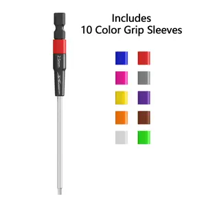 XLPower Quick-Hex Tip 2.5mm — Precision Hex Driver Bit (10 Color Sleeves Included)