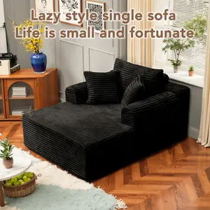 Extra-Large Boneless Single  for Living Rooms Apartments Offices Corduroy Soft Cushion Cloud  Single Bed Movie  Comfortable Floor Chair No Installation Required couches boneless sectional boneless sectional couch furniture living room