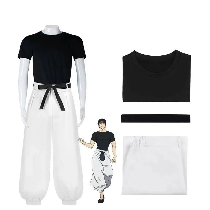 Fushiguro Toji Cosplay Costume from Jujutsu Kaisen, Anime Role Play Uniform Outfit for Halloween Party Events, Clothes