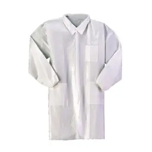 VWR Advanced Protection Disposable Lab Coats Large White (414004-378) – 25/Case