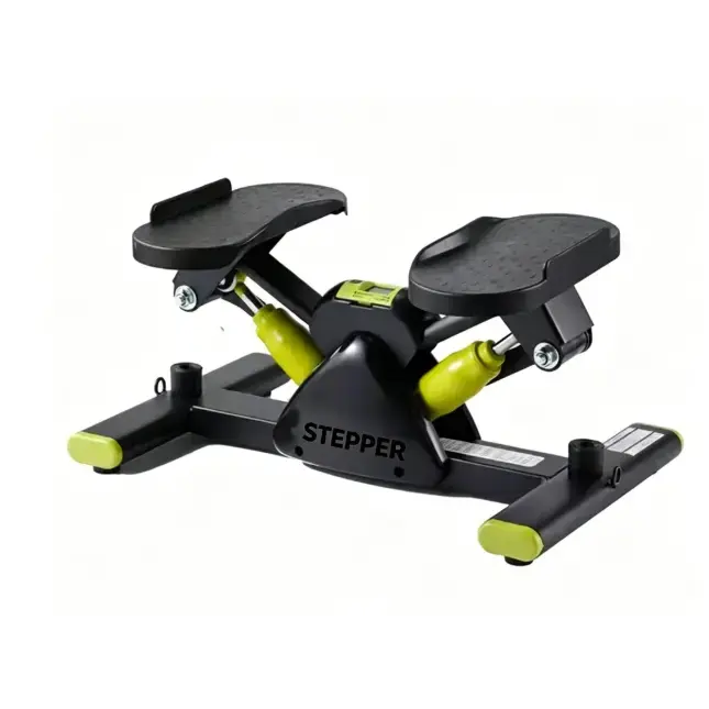 Hydraulic Mini Stair Stepper with LCD Monitor, Mute Exercise Stepper with Resistance Bands, Workout Equipment for Home Gym， Adjustable Workout Equipment for Home Office Small Spaces Home Fitness Equipment