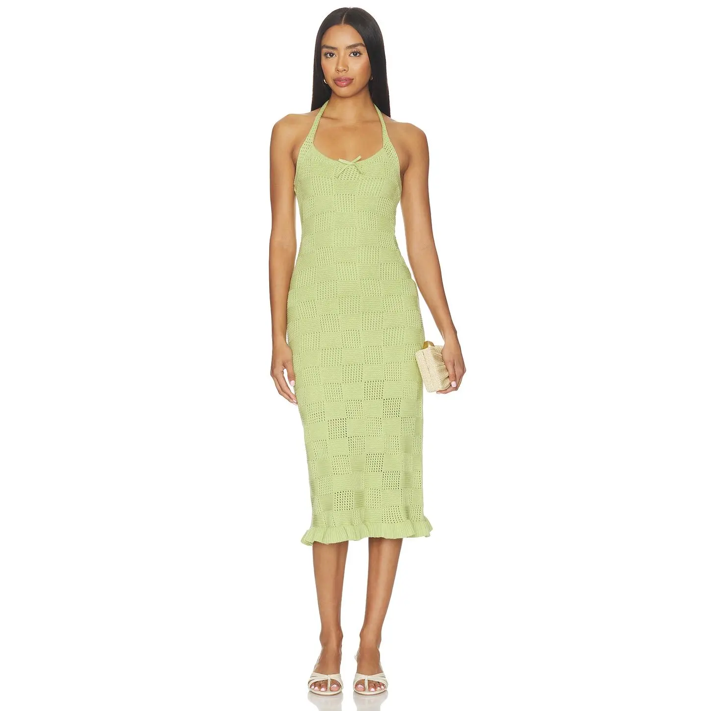 Amanda Uprichard Milena Dress in Pistachio