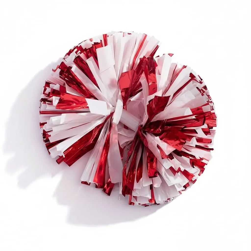 Metallic Red & White Foil