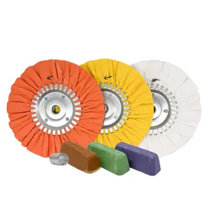 Renegade Products | DIY Polishing Bundles for Bench & Angle Grinders - 3-Step Metal Polish Kit, Buffing Wheels + Compounds, Aluminum & Stainless Steel