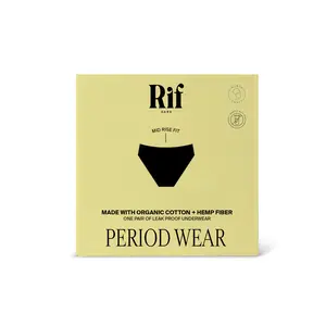 Rif Period Wear Leak Proof Underwear made with Organic Cotton + Hemp Fiber PFA-Free