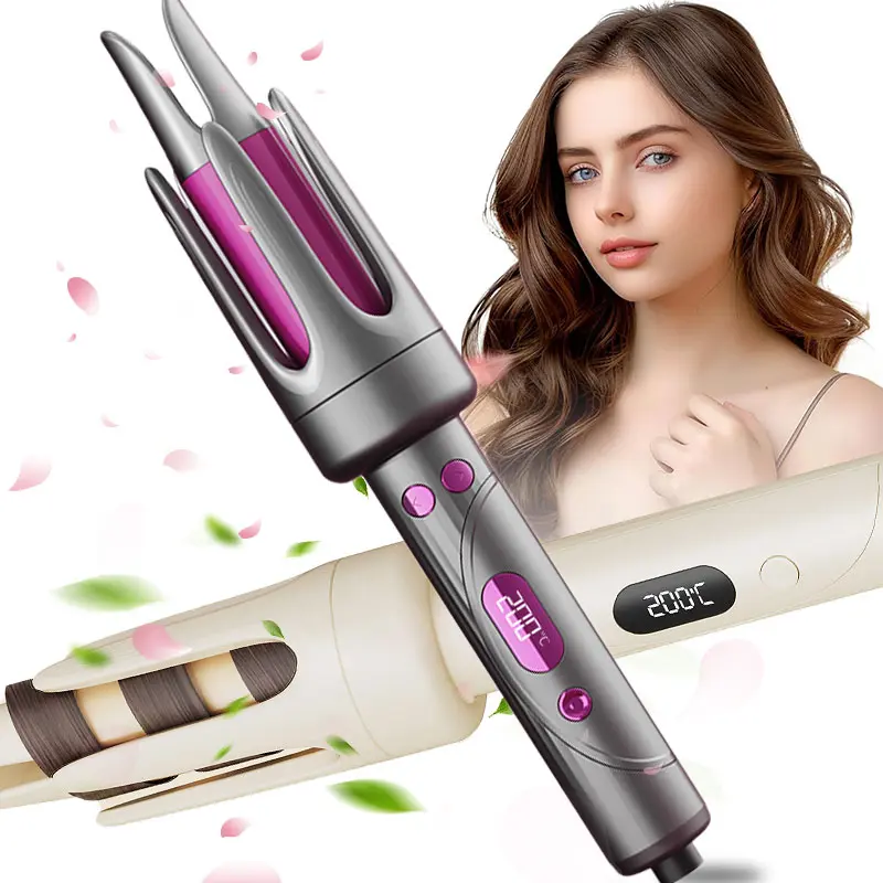 Automatic Hair Curler, 33mm Home Spinning Curling Iron, Negative Ion Automatic Curling Wand, 4 Temperature Modes, For Women's Hairstyles, Valentine's Day Gift, Automatic Curling Iron, Hairdressing Products