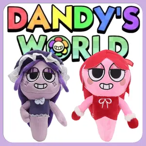 Dandy’s World Lilac Haunting Connie Plush Toys Game Peripheral Figure Frosty Mittens Connie Dolls Fans Birthday Gifts Kids Toys