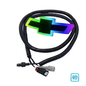 2016-2024 Chevrolet Camaro RGB LED Grille Emblem – Black | Bluetooth & Remote Controlled