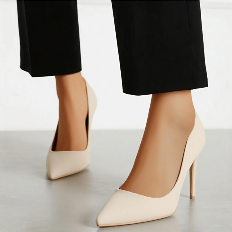 Women’s Pointed Toe Stiletto Heels - Finish Dress Pumps for Party & Office Wear how  to  walk  in  heels Footwear classy  shoes Women's Suede Pointed Toe Pumps