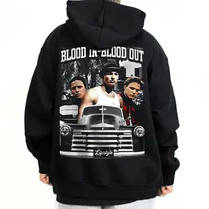 Blood In Blood Out Old Movie 80s Vibes Unisex Hoodie T-Shirt Sweatshirts Basic Fabric Fit Street Style Chicano Style, Mexican Clothings Outfit Outdoor Wear