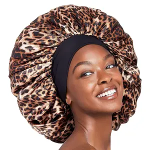 Red by Kiss Silky Stylez Wide-Edge Super Jumbo HQ Satin Hair Bonnet for Haircare, Heatless Hair Protection
