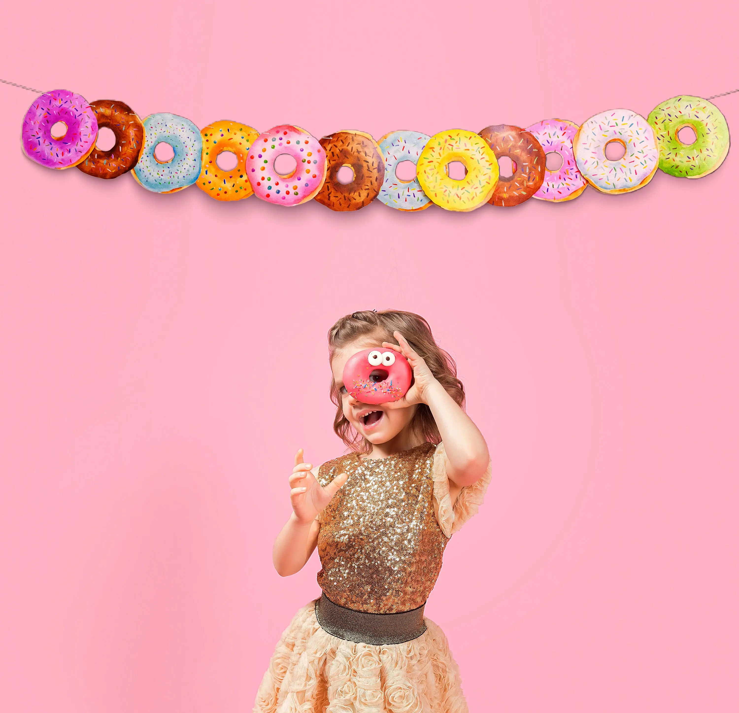 Donut Party Decoration | Donut Grow up Banner | Donut Candy Themed Birthday Party Decors | Two Sweet One Birthday Banner Decors