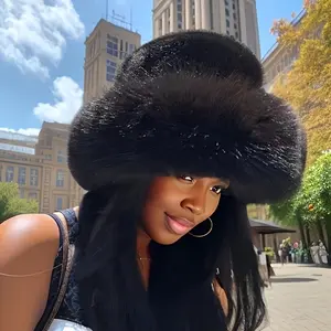 Women's Plush Winter Earflap Hat - Warm and Soft Hat Suitable for Cold Weather, Adjustable Brimless Design, Hand Washable, Valentine's Day and Holiday Accessories, Rich Texture, Long-lasting Warmth