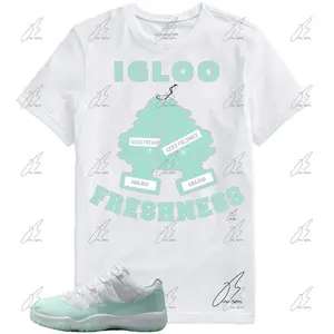 Shirt To Match Jordan 11 IGLOO/Mint, Fresh Graphic Tee,Best Gift,Birthday,Sneaker Match,Mens Shirt,AJ11s,Adults & Kid,Mens Clothes,IGLOO 11s