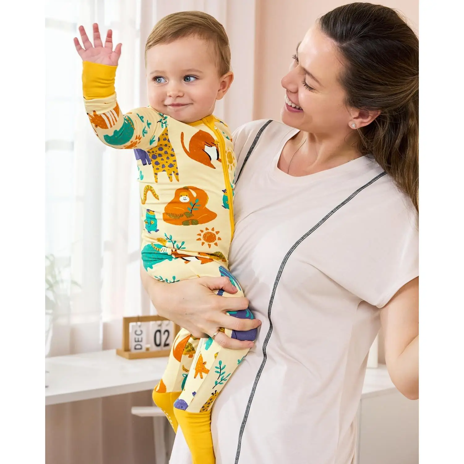 Bamboo Viscose Baby Convertible Footie Pajama, Zipper Pajamas for Baby Boys & Girls, Sleep & Play Footed Bamboo Viscose Baby Convertible Footie Pajama, Zipper Pajamas for Baby Boys & Girls, Sleep & Play Footed