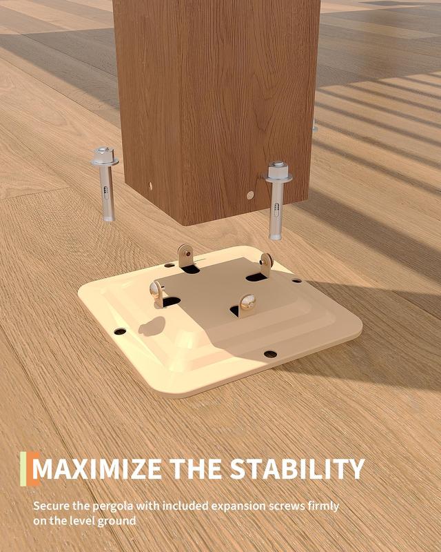 PeakPursuit Louvered Pergola - 10'x20' Outdoor Pergolas with Adjustable Louvered Roof, Reinforced Aluminum Frame, Integrated Drainage System, Outdoor Gazebo for Deck, Patio, Backyard and Garden