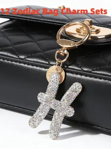 Zodiac Bag Charm Pendant, Unique Design for Daily Use, Fashionable Bag & Key Accessory, Perfect Gift for Women and Girls, Perfect Gift Choice