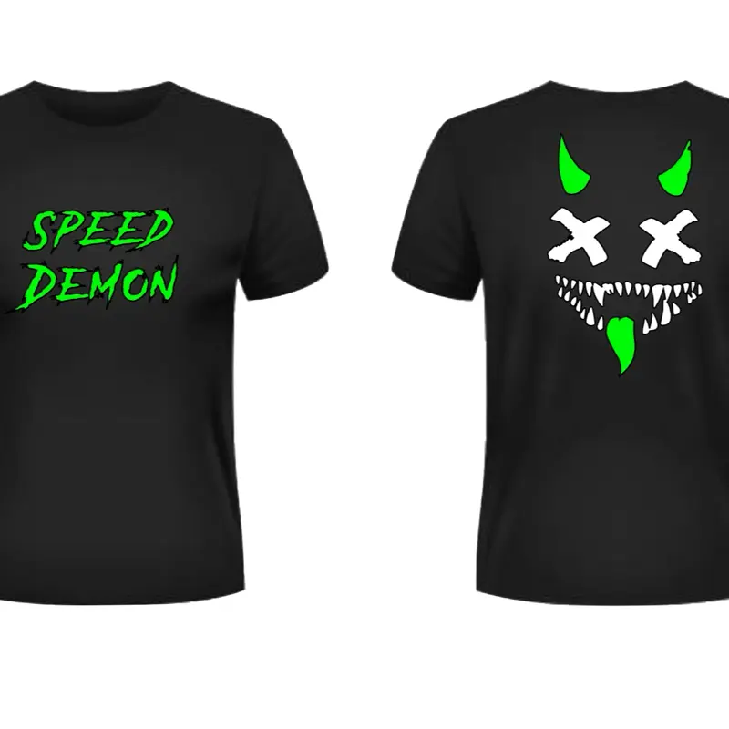Speed Demon Tee Shirt- Fluorescent Green