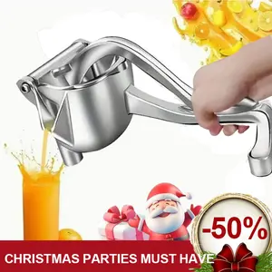 TikTok ShopBlackFriday Hand Juicer Squeezer Aluminum Manual Press Juicer with Ergonomic Grip for Efficient Juice Extraction of Pomegranates Citrus& More Durable Compact Easy to Use & Clean Manual Citrus Juicer Detachable for Kitchen Utensils