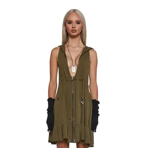 Outro Hooded Woven Dress