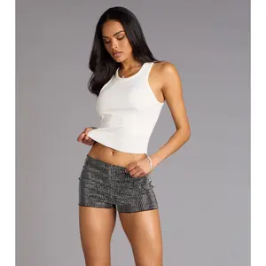 Center Stage Rhinestone Hot Shorts