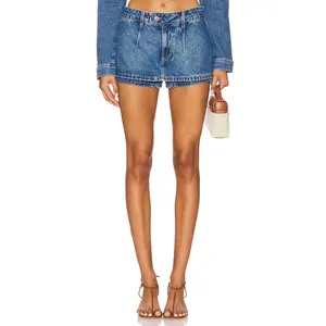 Free People x We The Free Galivanting Skort In Blue Rebel