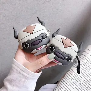 1 piece of Bull Earphone Case,Cute wireless Bluetooth earphone case, drop resistant, durable and stylish accessory, suitable for AirPods pro3/1/2/3/4/pro/pro2(Different models may have different shapes)