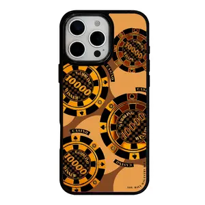 Gilded, Glittering, and Gradient "Lucky Coin" Pattern Protective Case — Compatible with iPhone 17 Pro Max/17 Air/16/15/14/13 Pro (Magnetic). Shockproof, Drop-Resistant, and Durable; Supports Wireless Charging. A Unisex Mobile Phone Protective Cover.