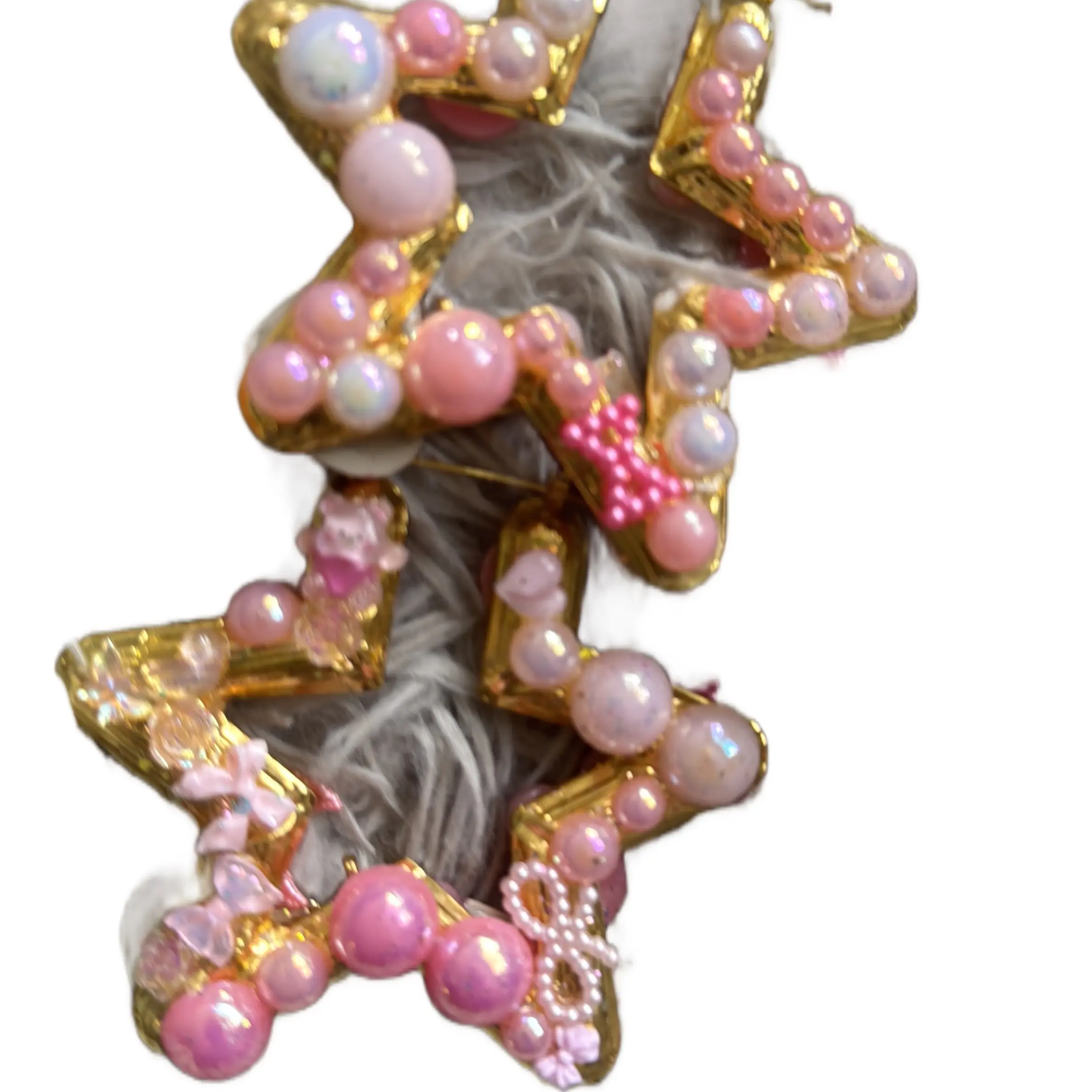 Freestyle JUNK BAMBOO EARRINGS with Soft Bamboo Design Floral Accents & Gold Tassels Ideal for Customization Hook Earrings
