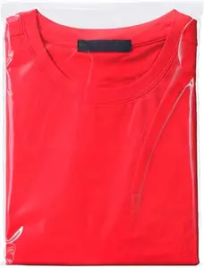 100 count 9 x 12 Inch T-shirt Bags, Clear Apparel Bags, Self-Adhesive Sealing Cellophane Bag for Packaging Clothing