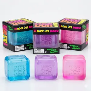 Bright Water Drop Ice Cube Sensory Fidget Toys Soothing Stress Relief Support Focus and Relaxation Tactile Sensory Toys for All Ages