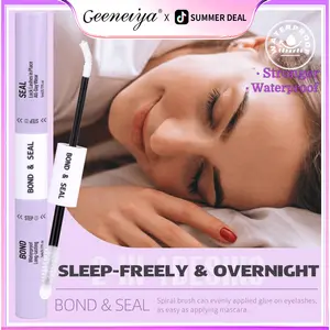 [Sleep Freely] Geeneiya Strong Hold Lash Bond and Seal for Overnight Wear,  Waterproof Lash Glue for Cluster Lashes, Long-lating 2 IN 1 Eyelash Bond & Seal for Beginner Makeup TikTokShopBlackFriday