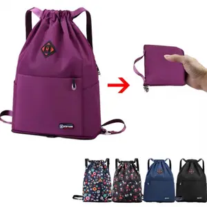 Lightweight Foldable Waterproof Drawstring Backpack Spacious Storage Bag for Gym Campus Travel Outdoor Adventures All Seasons Hiking Essentials gym bag