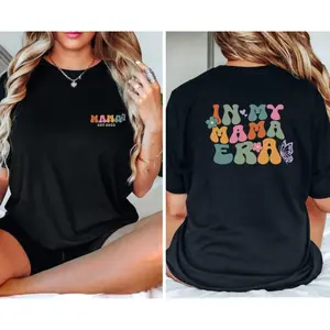 In My Mama Era T-Shirt, Personalised Mum Shirt, Custom Date Mum Tee, Est 2025 TShirt, New Mum Gift Tee, Mothers Day T Shirt, Mum To Be Tee