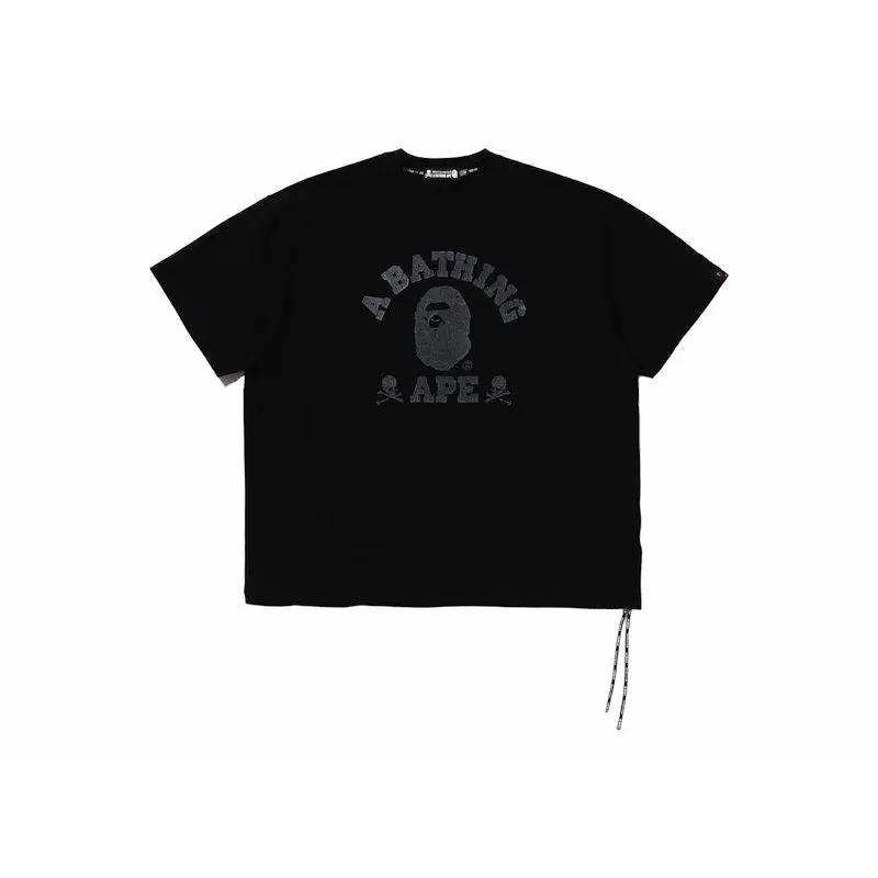 トップス A BATHING APE mastermind RELAXED TEE BAPE x Mastermind College Relaxed Fit Tee Black (unisex) by StockX
