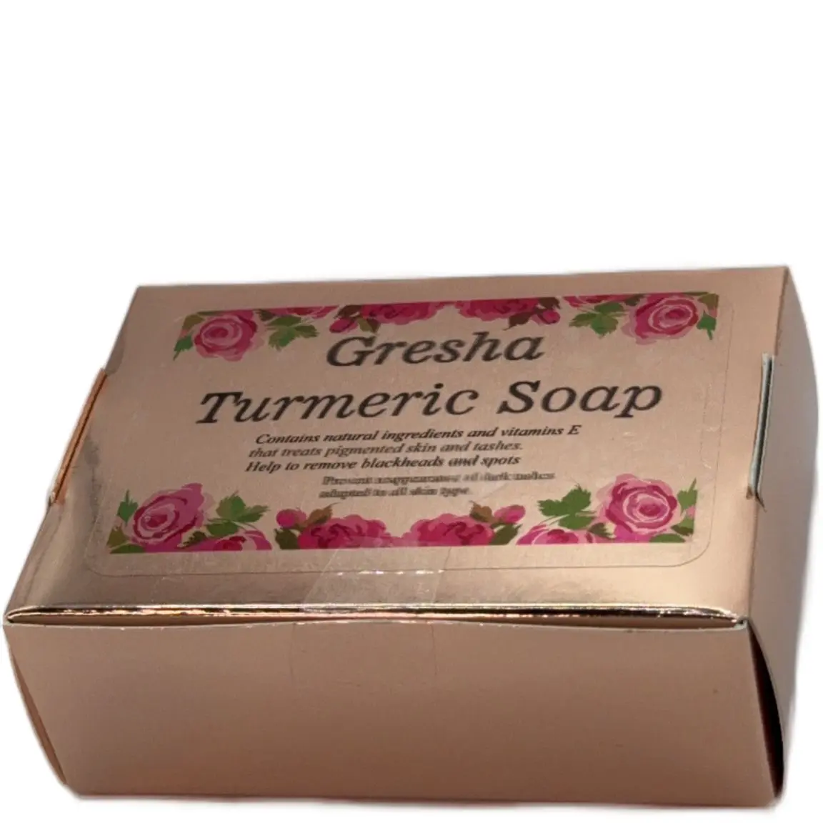 GRESHA Turmeric Soap for Glowing Skin - 100g, Natural Anti-Inflammatory Soap for Acne Prevention and Skin Brightening - Body Care Radiant Cleanser Skin Repair Body Wash Skin Care Cleansing