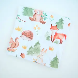Buttery Soft and Stretchy Swaddle Blanket - Forest Friends