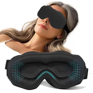 Sleep Mask for Side Sleeper Complete Light Blocking 3D Sleeping Eye Mask Soft Breathable Eye Cover for Women Men Relaxing Zero Pressure Night Blindfold