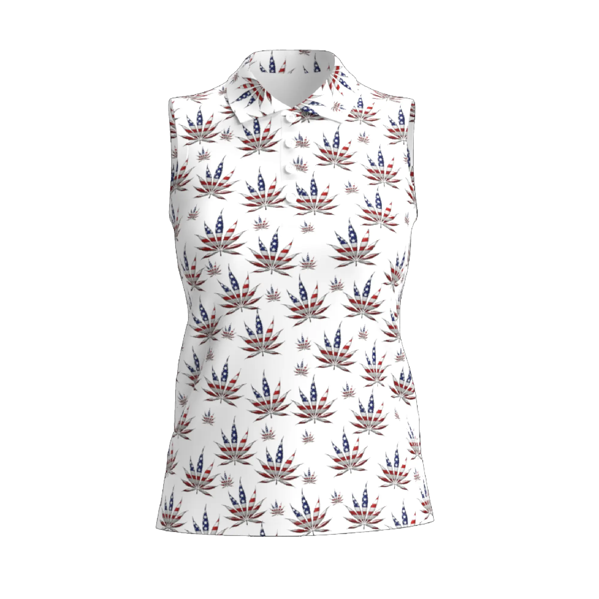 The Leaf | Women's Sleeveless Golf Polo