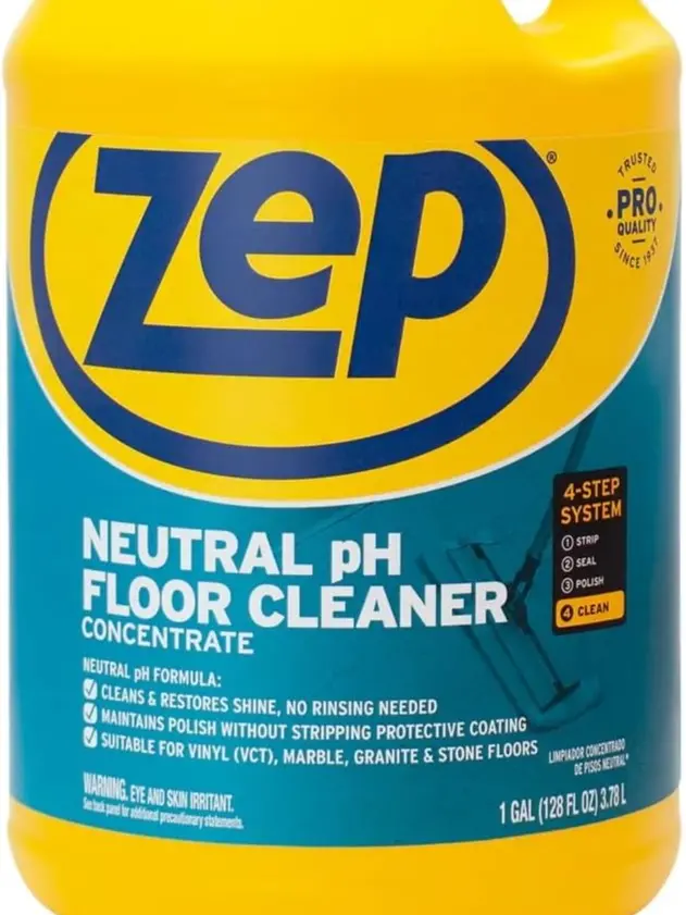 Zep Neutral PH Industrial Floor Cleaner - 1 Gallon - ZUNEUT128 - Concentrated Pro Trusted All-Purpose Floor Cleaner