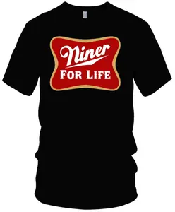 Niner For Life Tee, Casual Unisex T-Shirt, Gift for Fans, Sports Lovers