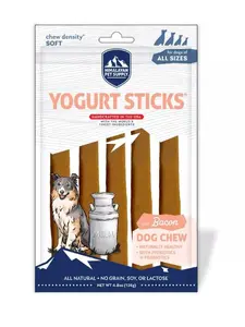 Himalayan Bacon Yogurt Dental Sticks for Dogs, Flavorful Bacon-and-Yogurt Infused Pet Dental Treats