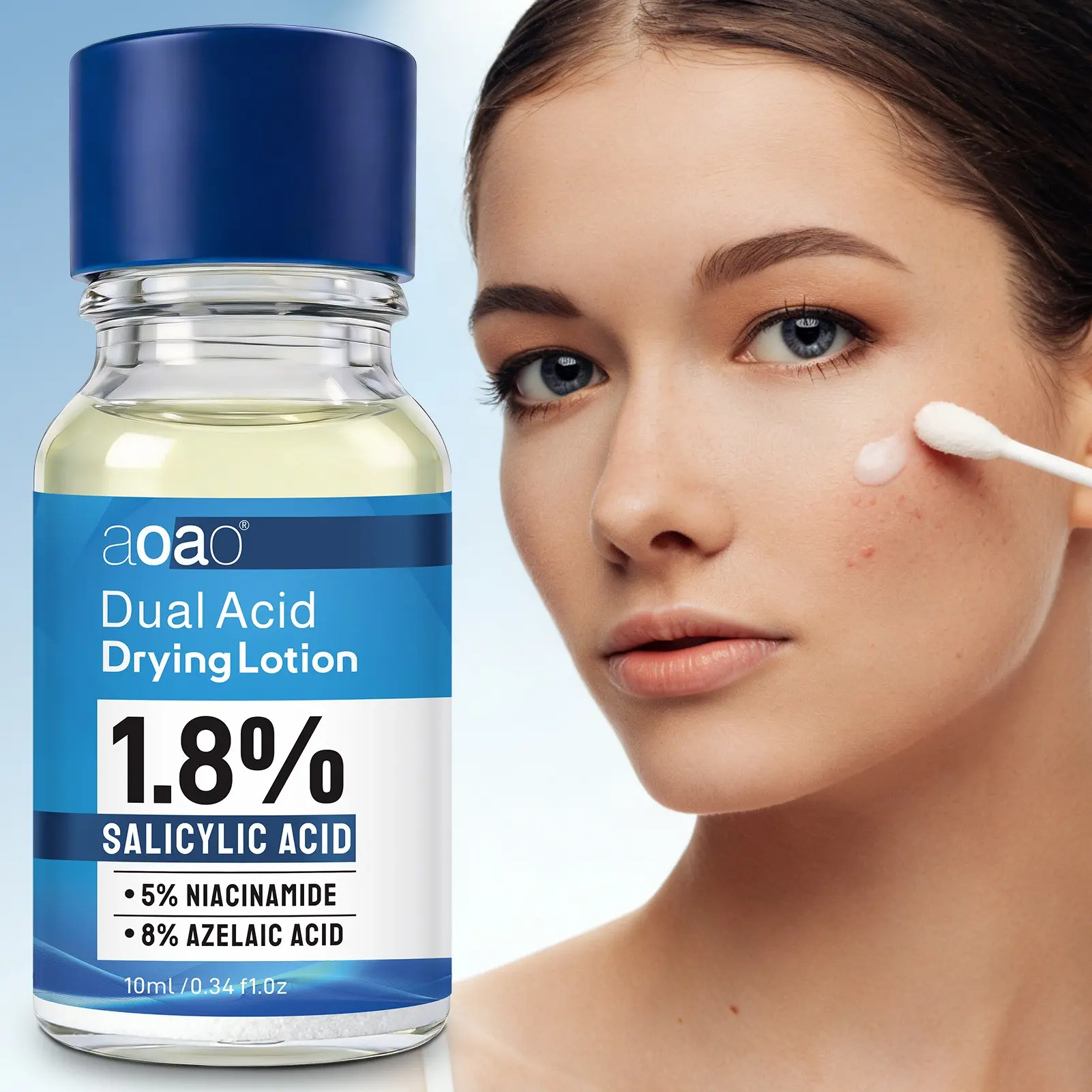 Salicylic Acid Exfoliating Serum with Niacinamide & Zinc Oxide – Pore-Cleansing Formula for Smoother Skin Covers/Conceals acne&Improve the look of acne scars Cleanser for acne-prone skin Gentle Exfoliating Serum