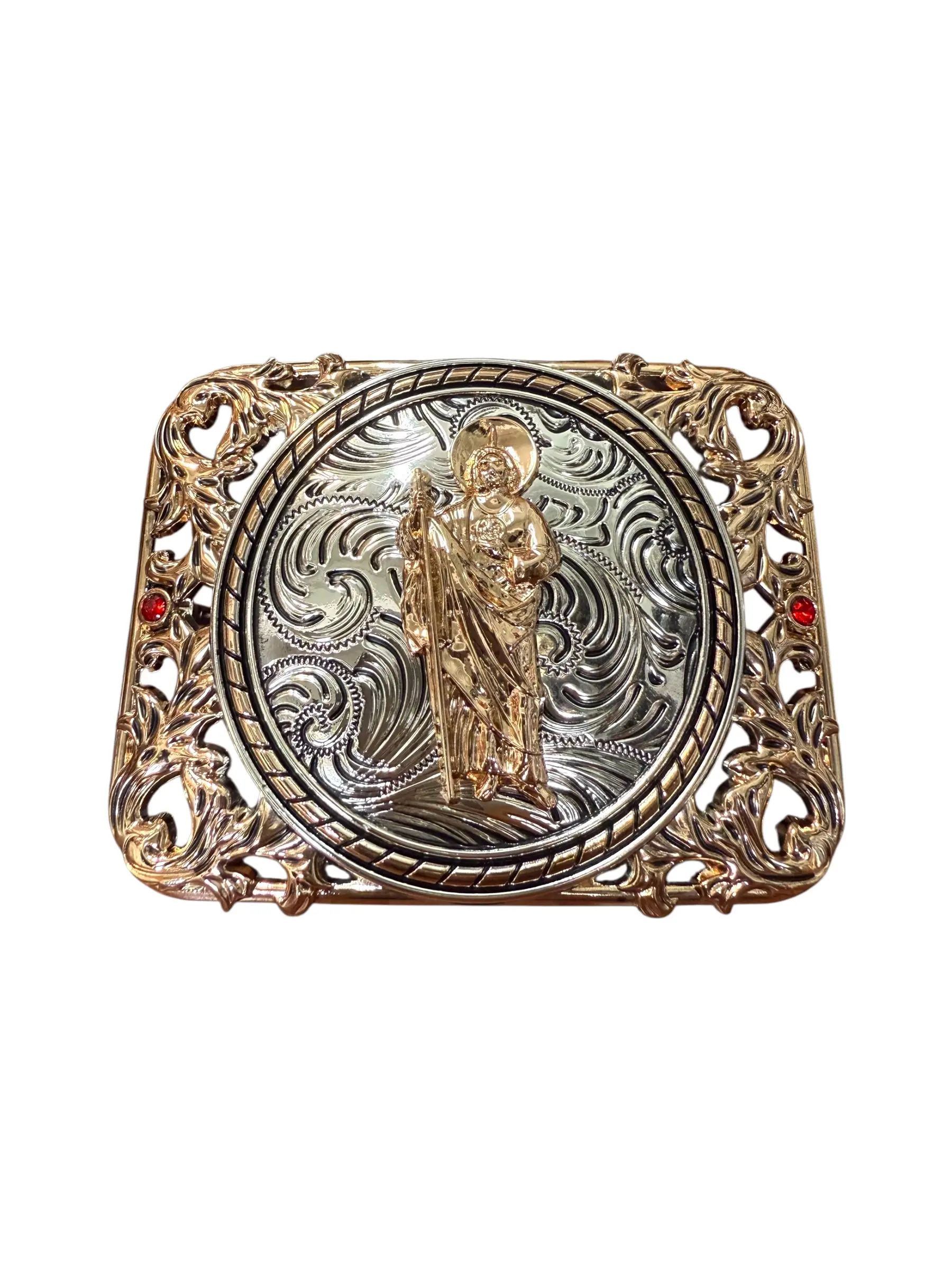 Hebilla Vaquero San Judas Hebilla San Juditas Western Style Saint Jude Buckle