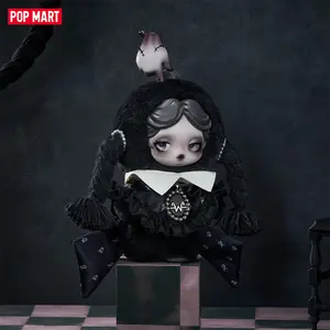 POP MART SKULLPANDA × Wednesday Plush（Classic Dress Version）